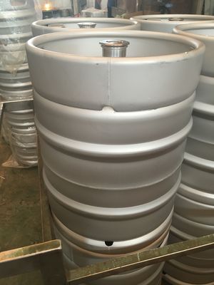 Thùng 50L Euro cho nhà máy bia siêu nhỏ với đầu G lắp trên, làm bằng thép không gỉ 304, chất liệu thực phẩm